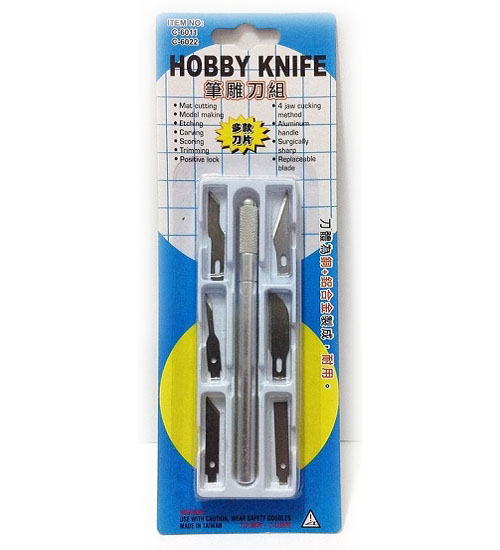 C-6011 筆刀 | 雕刻刀 (6款刀片組合)
