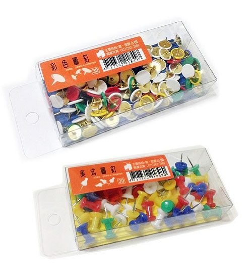 彩色圖釘 | 美式圖釘 YJ-OA盒系列